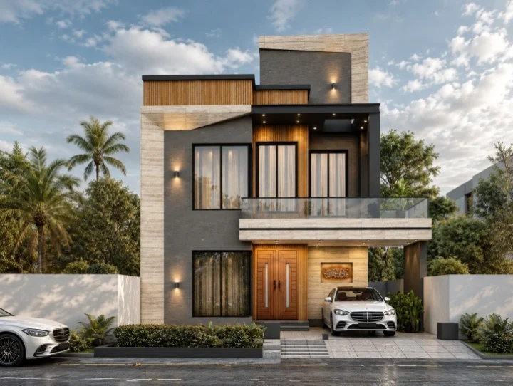 10 Marla Architectural Design in Fazaia Housing Scheme Lahore